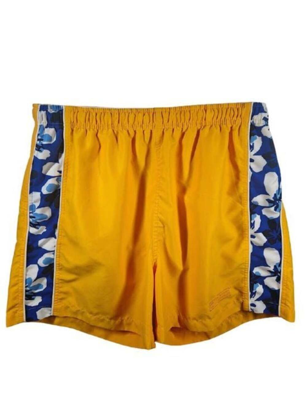 Royal Caribbean Yellow Tropical Floral Swim Trunks Men's Large Vacation Cruise